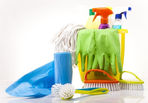 Turnover cleaning in a secure apartment block in Elephant and Castle